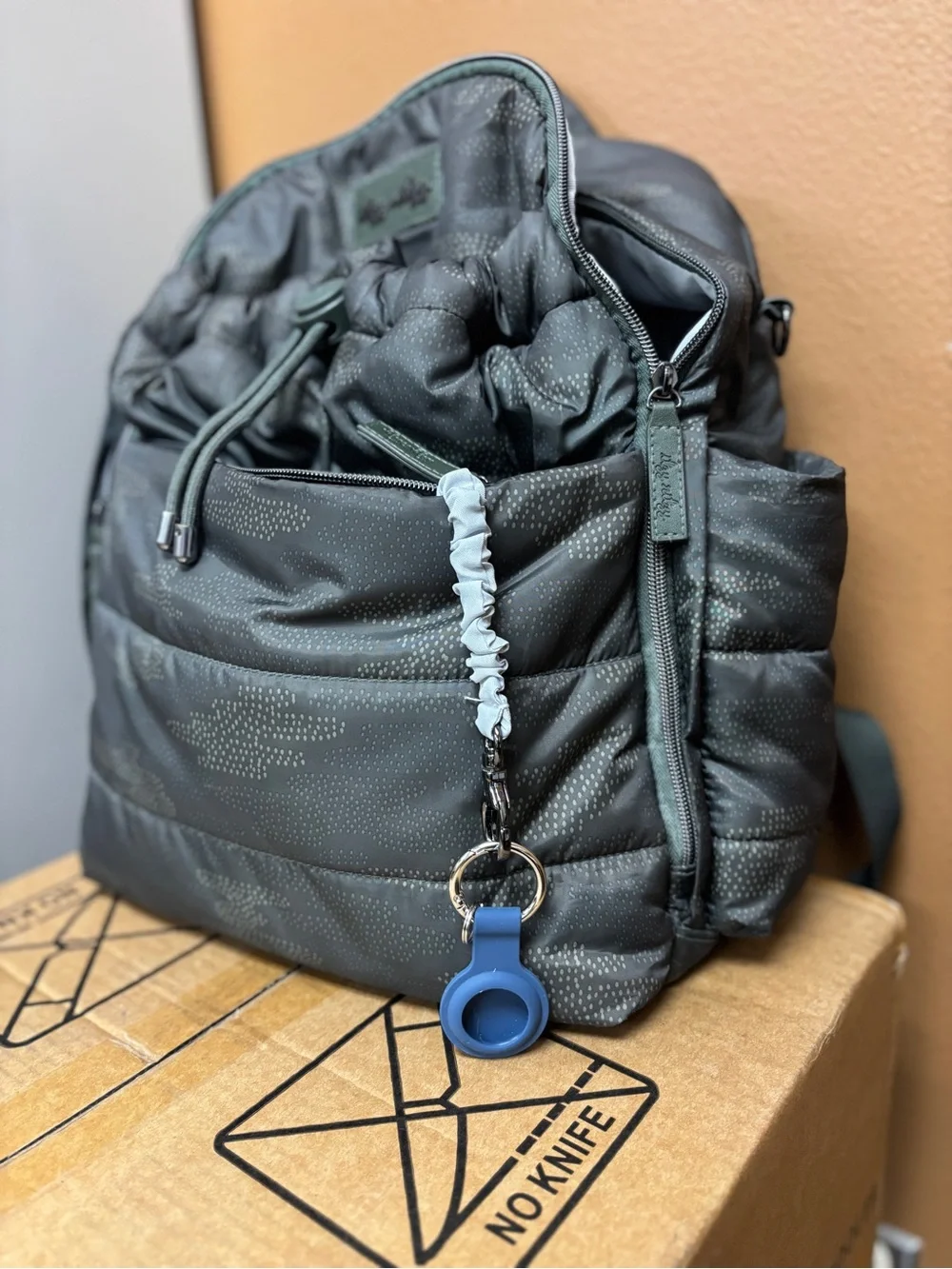 Itzy Ritzy Dream Diaper Bag Backpack w/Changing Pad in Cloud Camo